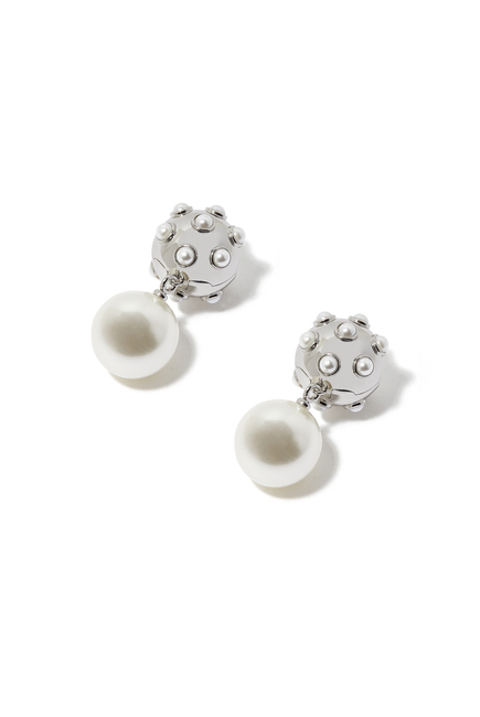 The Pearl Dot Drop Earrings